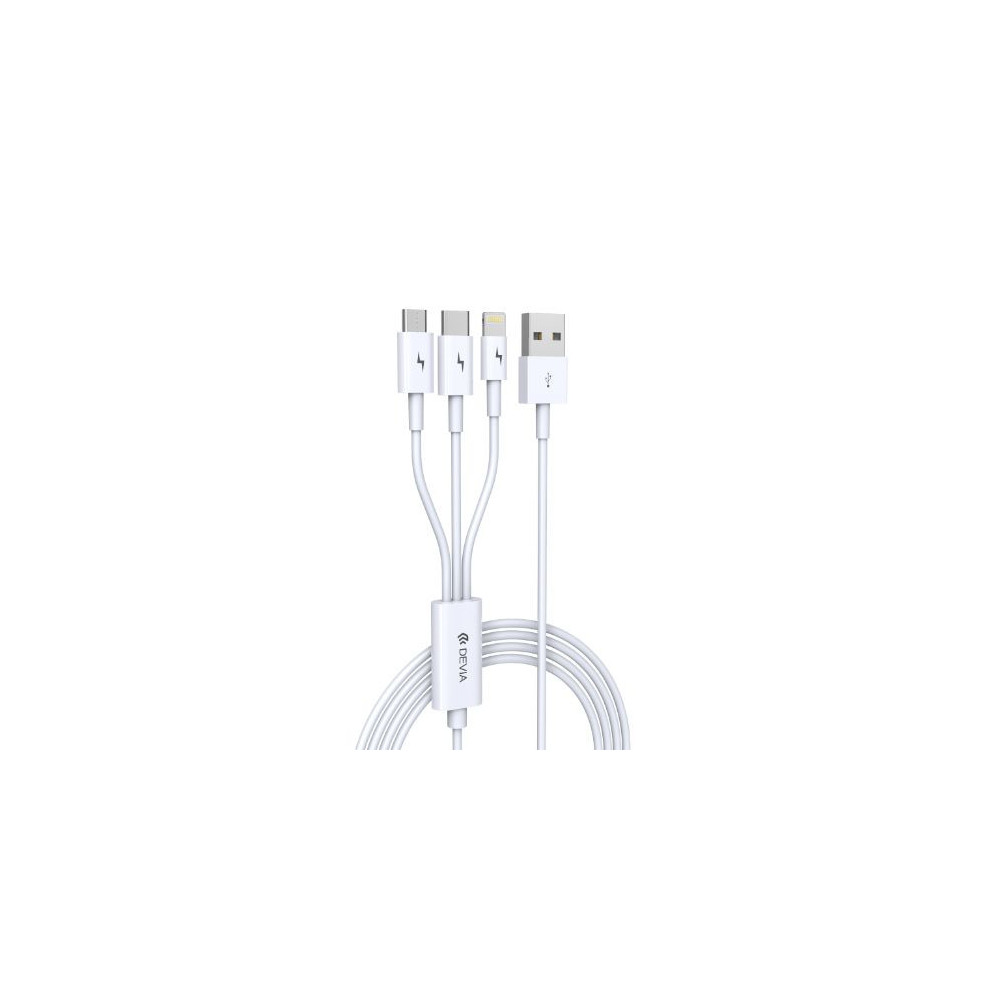 DEVIA CABLE SMART 3 EN 1 MICRO / C / LIGHTNING