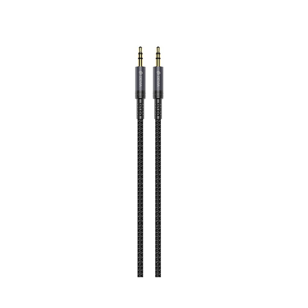 DEVIA CABLE IPURE JACK 3.5mm WOVEN 1M NEGRO