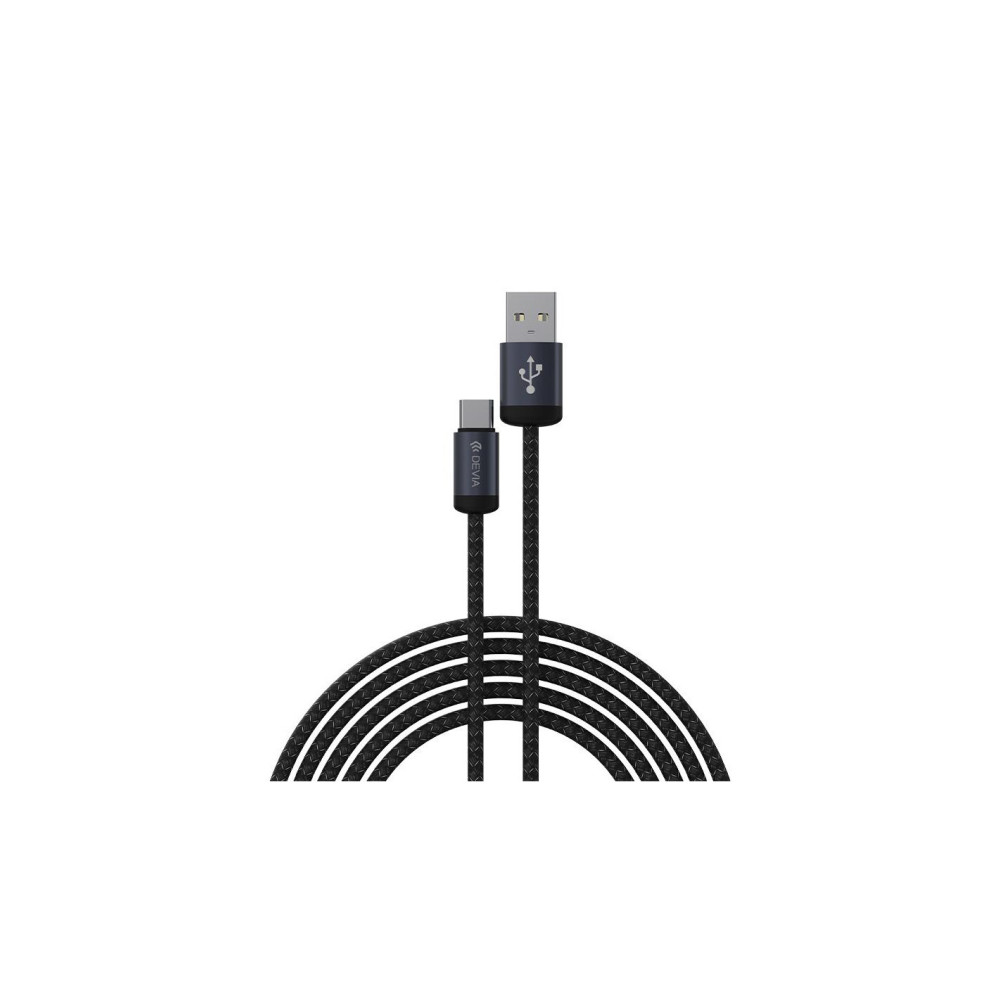 DEVIA CABLE GRACIOUS USB A - TIPO C 2A 2m NEGRO