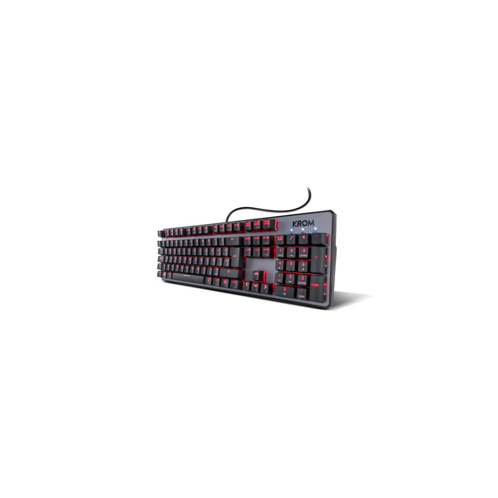 TECLADO GAMING MECANICO KROM KERNEL NEGRO  TECL-KR-KERNEL