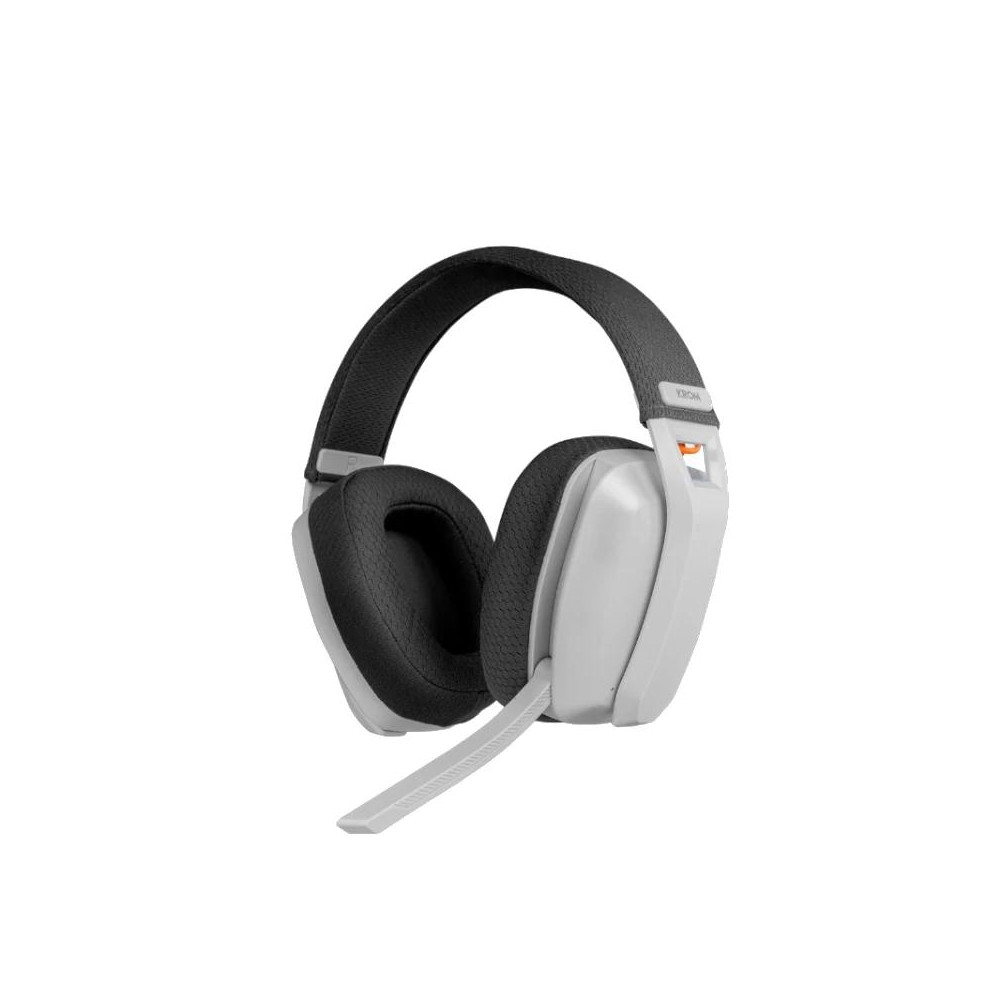 AURICULARES CON MICROFONO KROM KANJI BLUETOOH / USB BLANCO