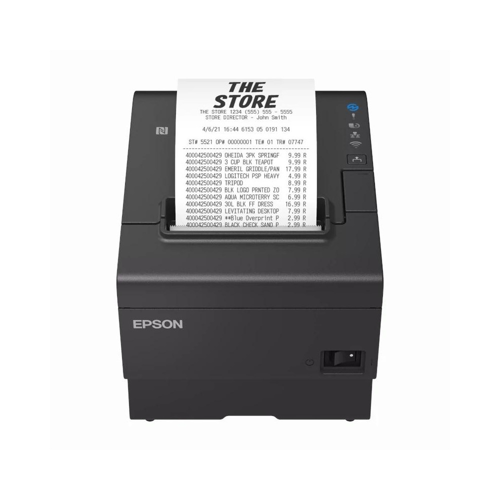 IMPRESORA TICKET EPSON TM-T88VII TERMICA USB-ETHERNET NEGRA C31CJ57112