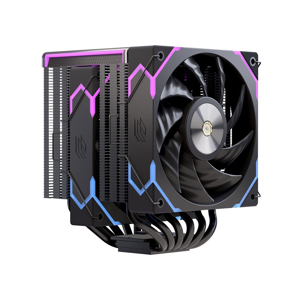 REFRIGERADOR CPU MULTIZOCALO EINAREX GLIDE G300 120MM RGB VENTILAD DOBLE NEGRO