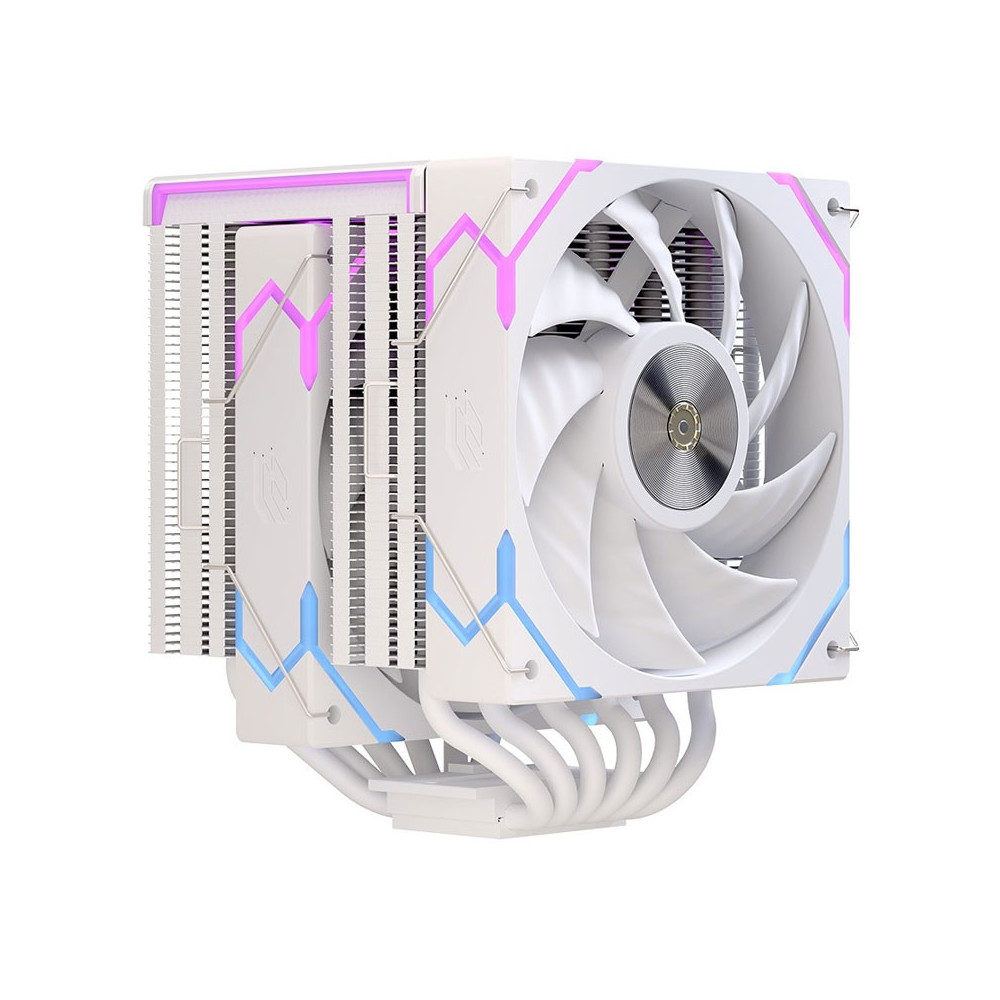 REFRIGERADOR CPU MULTIZOCALO EINAREX GLIDE G300 120MM RGB VENTILAD DOBLE BLANCO
