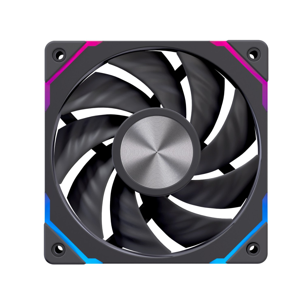 VENTILADOR CAJA ADICIONAL EINAREX EX12C ARGB EXFN-12CS21-B NEGRO 120MM