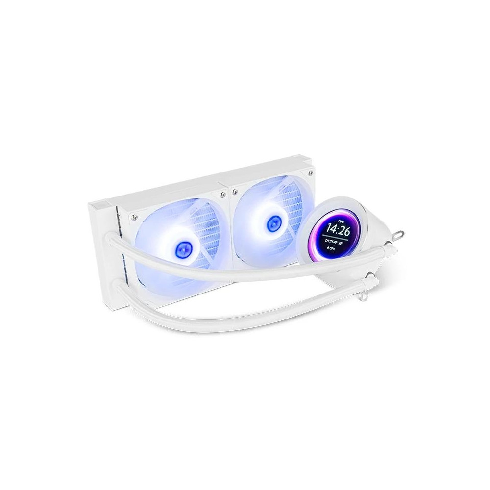 VENTILADOR SISTEMA DE REFRIGERACION LIQUIDA NOX X240 LCD BLANCO