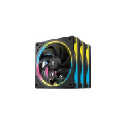 VENTILADOR CAJA ADICIONAL 12X12 DEEPCOOL FL12-3IN1 ARGB NEGRO R-FL12SE-BKAPN3-G