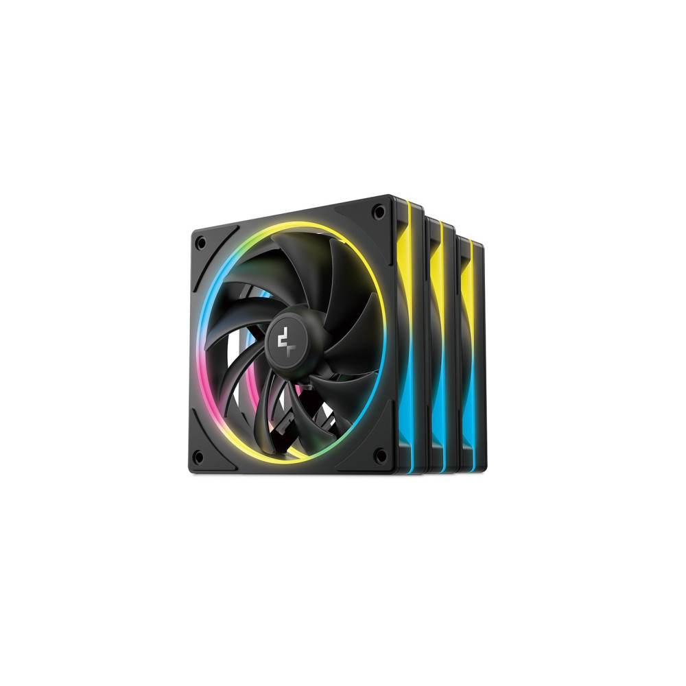 VENTILADOR CAJA ADICIONAL 12X12 DEEPCOOL FL12-3IN1 ARGB NEGRO R-FL12SE-BKAPN3-G