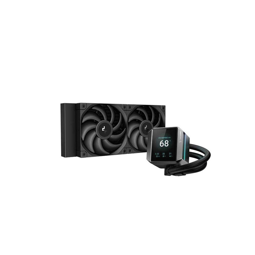 REFRIGERADOR LIQUIDO CPU DEEPCOOL MYSTIQUE 240 DISPLAY 2.8 R-LX550-BKDSNC-G-1