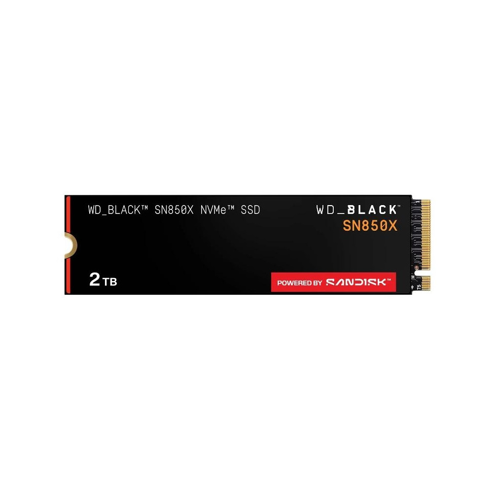 SSD 2TB INTERNO M.2 2280 WESTERN DIGITAL WD BLACK SN850X PCIE4 WDS200T2X0E