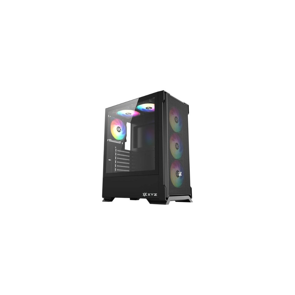 TORRE ATX XYZ AIRONE 300 X MESH BLACK 6XVENT 120-140MM ARGB/FRONT GLASS X-CS-AIRONE3XM-B