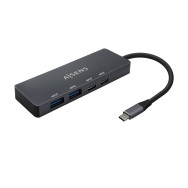 HUB USB 3.2 GEN1 5G USB-C USB-CM-2xUSB-CH-2xUSB-AH GRIS 15CM AISENS A109-0744