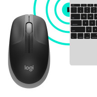 RATON LOGITECH INALAMBRICO M190 USB GRIS MEDIO 910-005906