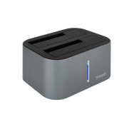 DOCK TOOQ 2xSATA 2.5p 3.5p USB 3.0 3.1 GEN1 GRIS TOOQ TQDS-805G
