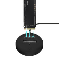 DOCK AISENS USB-C M.2 NGFF SATA NVME A USB3.1 GEN2 NEGRA ASUC-M2D013-BK