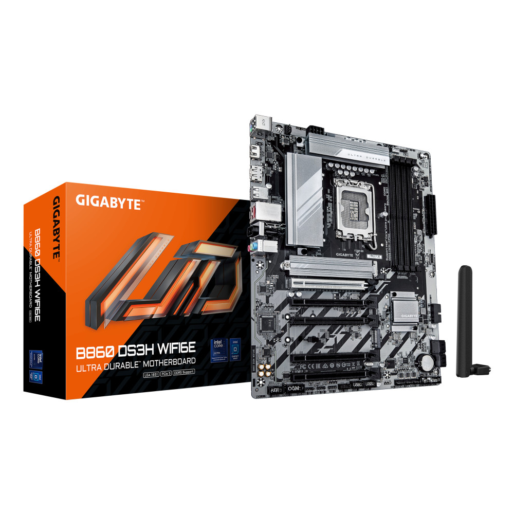 PB S1851 GIGABYTE B860 DS3H WIFI6E 4DDR5 4SATA6 M2 HDMI DP MATX