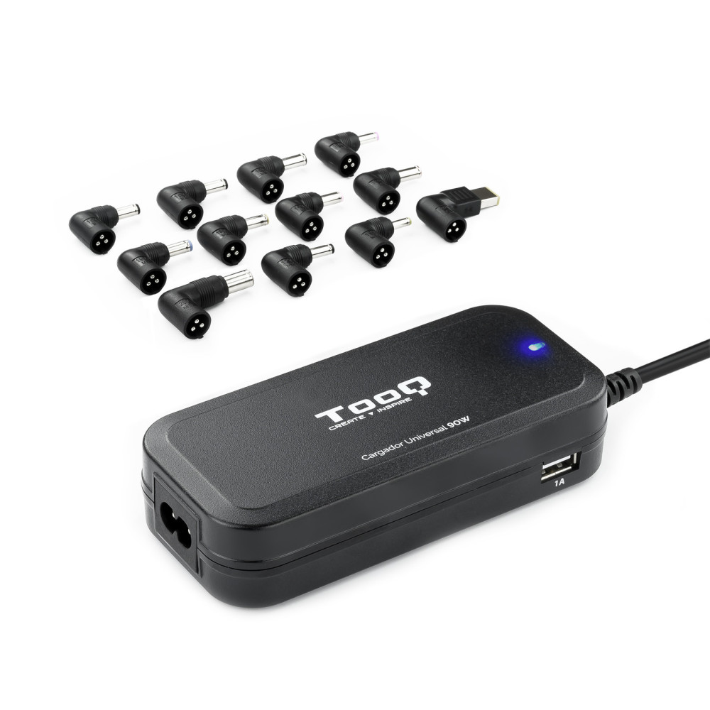 CARGADOR PORTATIL 90W TOOQ TQLC-90BS02AT CASA MULT. AUTOMATICO 12 CONECTORES