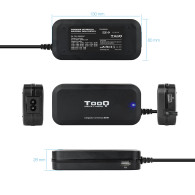 CARGADOR PORTATIL 90W TOOQ TQLC-90BS02AT CASA MULT. AUTOMATICO 12 CONECTORES