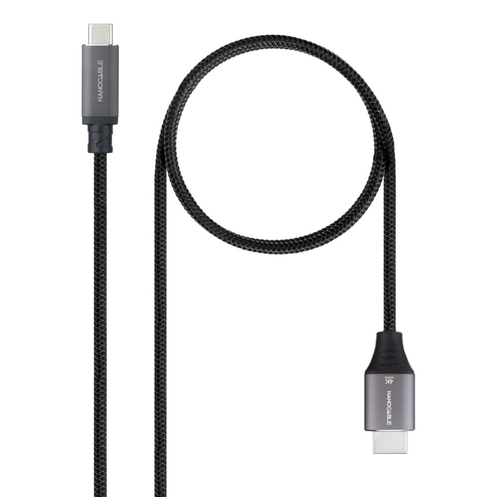 CABLE CONVERSOR USB-C-M A HDMIM V2.0 4K 60HZ 1.8M NANOCABLE NEGRO 10.15.5262