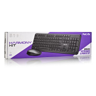 TECLADO NGS RATON HARMONY KIT INALAMBRICO MULTIMEDIA SILENCIOSO