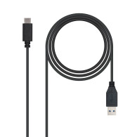 CABLE USB 3.1 GEN2 10GBPS 3A TIPO USB-CM-AM NEGRO 1.0M NANOCABLE 10.01.4001