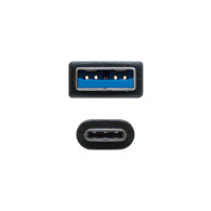 CABLE USB 3.1 GEN2 10GBPS 3A TIPO USB-CM-AM NEGRO 1.0M NANOCABLE 10.01.4001