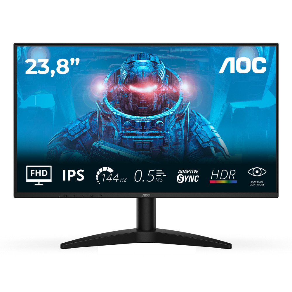 MONITOR GAMING 23.8" AOC 24B36X FULLHD IPS 0.50MS 144MHZ NEGRO