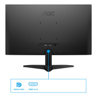 MONITOR GAMING 23.8" AOC 24B36X FULLHD IPS 0.50MS 144MHZ NEGRO
