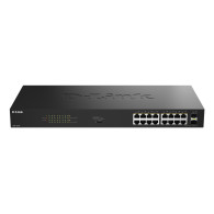 SWITCH D-LINK 16P DGS 1018P E GE POE(30W) + 2 PORTS SFP UNMANAGED 240W