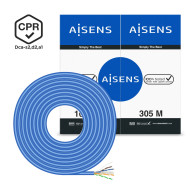 CABLE RED RJ45 LSZH CPR Dca CAT6 UTP AWG24 AZUL 305M AISENS A135-0663