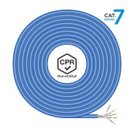 CABLE RED RJ45 LSZH CPR Dca CAT7 600 MHZ S FTP AWG23 AZUL 305M AISENS A146-0665