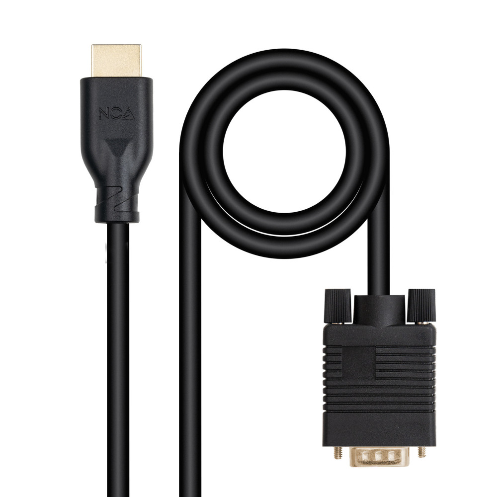 CABLE CONVERSOR VGA M A HDMI M NEGRO 1.8M NANOCABLE 10.15.4602