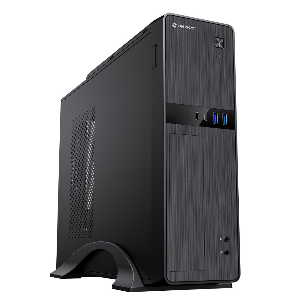 CAJA MICRO-ATX MINI-ITX SOBREMESA UNYKA 2011 4USB 1TYPEC (FUENTE SFX450) 52112