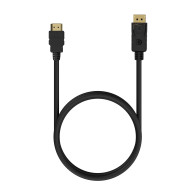 CABLE CONVERSOR DISPLAYPORT A HDMI DPM-HDMIM NEGRO 0.5M AISENS A125-0550