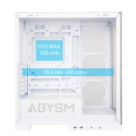 CAJA ATX ABYSM GAMING DANUBE SAVA H500 WHITE ARGB AB123512