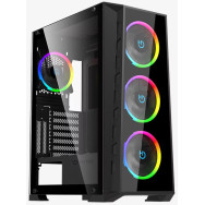 SEMITORRE GAMING HIDITEC MH12 GLASS ARGB SIN FUENTE NEGRO