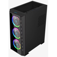 SEMITORRE GAMING HIDITEC MH12 GLASS ARGB SIN FUENTE NEGRO