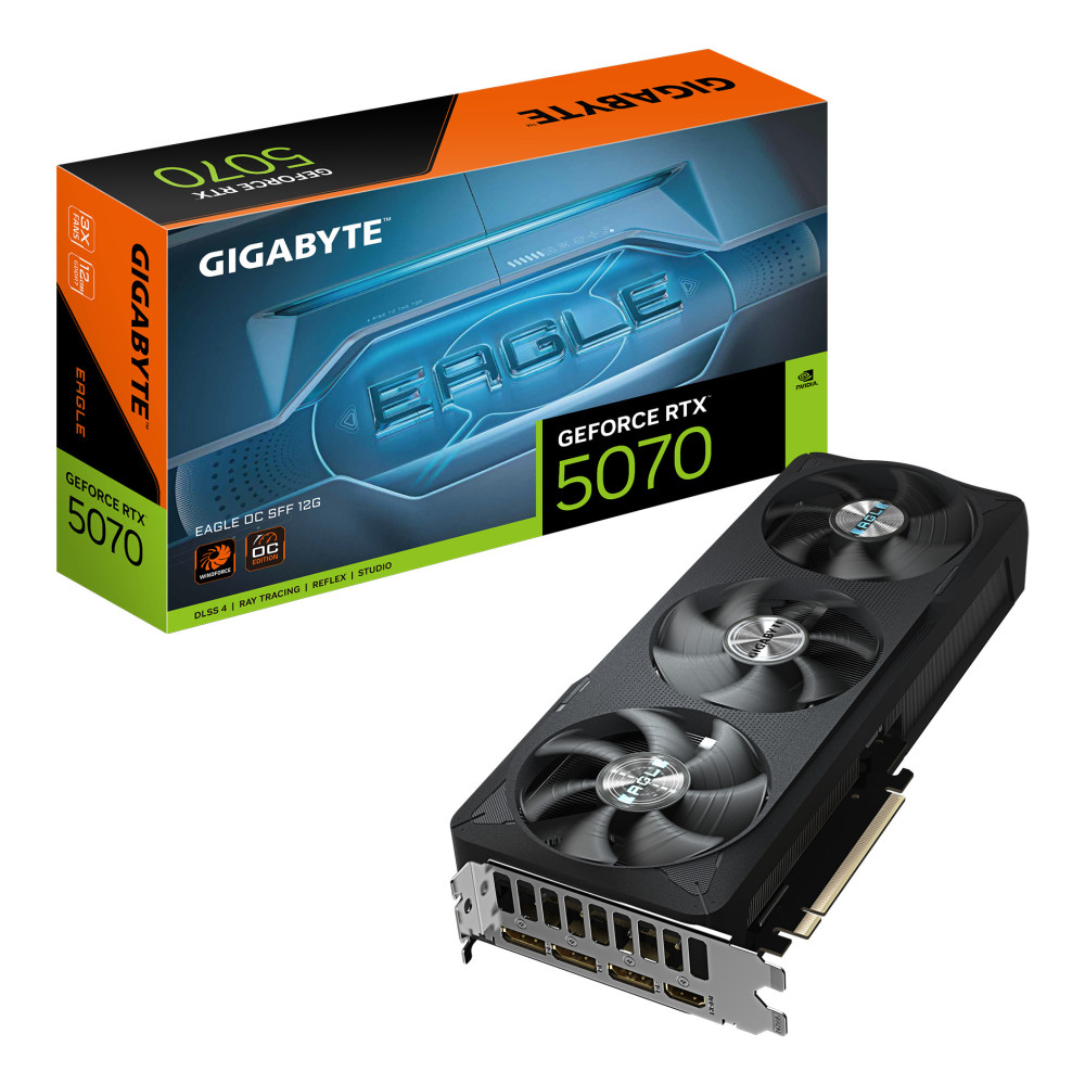 Tarjeta Gráfica Gigabyte GeForce RTX 5070 EAGLE OC SFF 12GB GDDR7 DLSS4