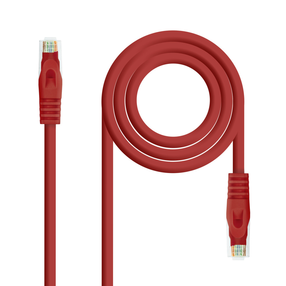 CABLE RED LATIGUILLO RJ45 LSZH CAT.6A UTP AWG24 ROJO 25 CM 10.20.1800-L25-R