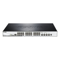 SWITCH D-LINK 28P DGS-1510-28XMP E 24P 10 100 1000 + 4X10 GIGABIT SFP+ PoE+ RACK
