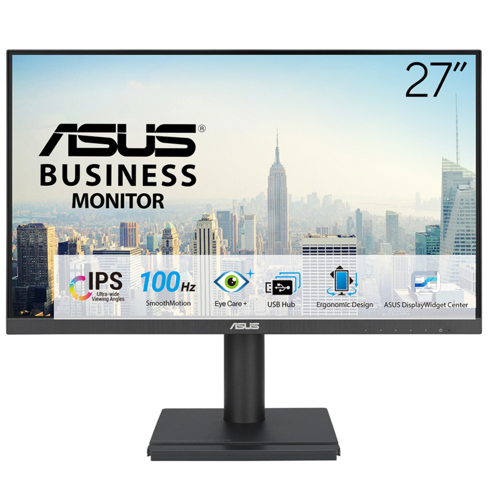 MONITOR 27 ASUS VA27DQFS FHD IPS HDMI VGA DP 100HZ 1MS GIRO MM NEGRO