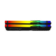 Kingston FURY Beast Negro RGB 32GB (2x16GB) 6000MT s DDR5 CL36 DIMM Memoria gamer para Ordenadores de sobremesa Kit de 2- KF560C