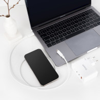 CABLE USB-C 2.0 3A USB-CM-USB-CM 1.5M NANOCABLE BLANCO 10.01.2301-L150-W