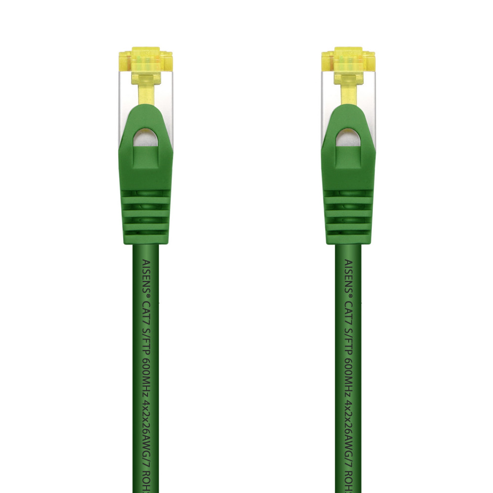 CABLE RED LATIGUILLO RJ45 LSZH CAT.7 SFTP AWG26 VERDE 2.0M AISENS A146-0483