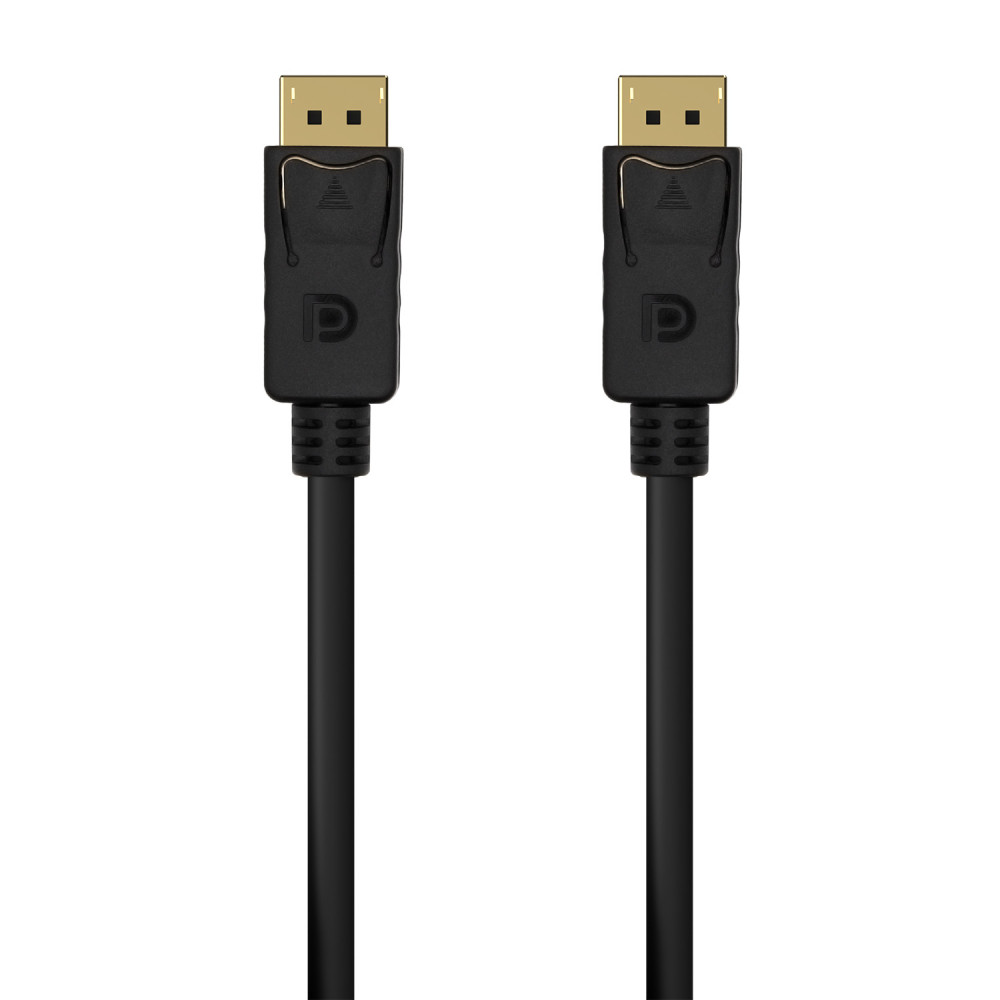 CABLE DISPLAYPORT V1.2 4K60HZ DPM-DPM NEGRO 1.5M AISENS A124-0549