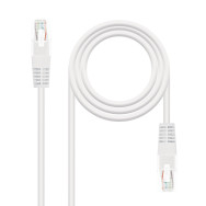 CABLE RED LATIGUILLO RJ45 CAT.6 UTP AWG24 BLANCO 1.0 M NANOCABLE 10.20.0401-W