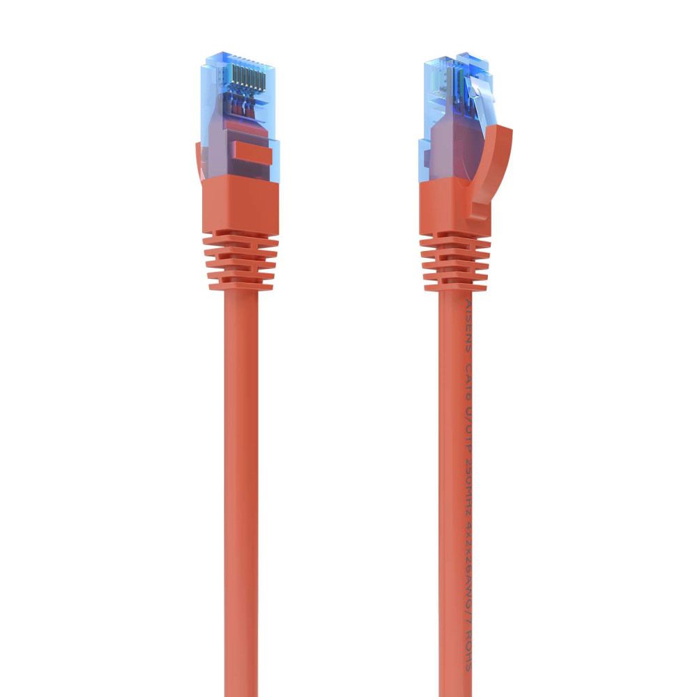 CABLE RED LATIGUILLO RJ45 CAT.6 UTP AWG26 CCA ROJO 4.0M AISENS A135-0793