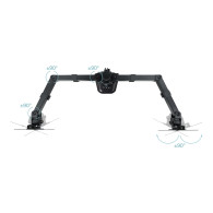 SOPORTE DE MESA TV MONITOR TOOQ 17-27 2 BRAZOS BLACK