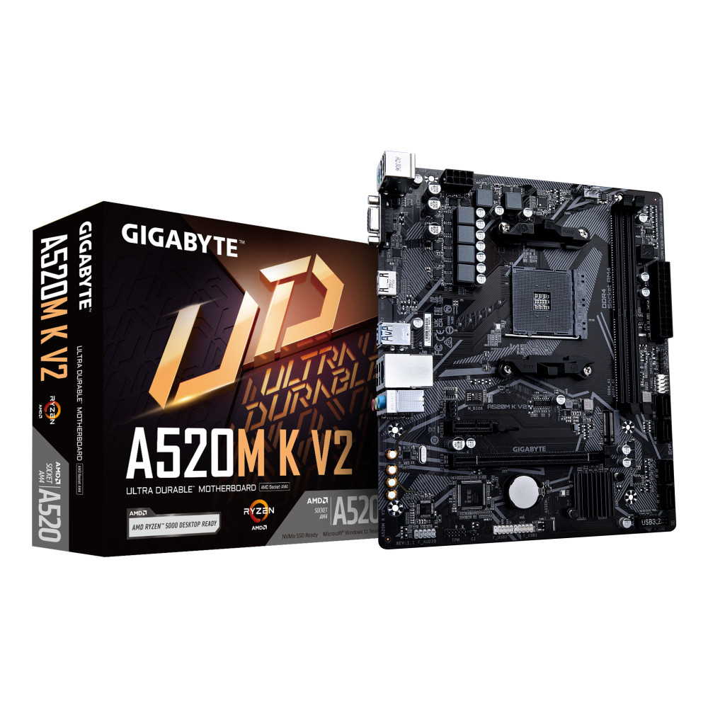 PLACA BASE GIGABYTE A520M K V2 SOCKET AM4 MICROATX