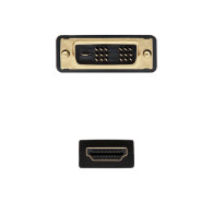 CABLE DVI A HDMI DVI18+1M-HDMI AM 1.8 M NANOCABLE 10.15.0502